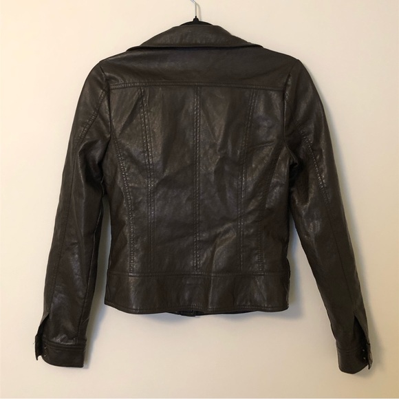 Suzy Shier Dark Brown Leather Jacket - Picture 5 of 6